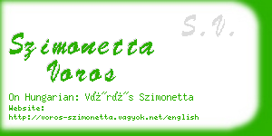 szimonetta voros business card